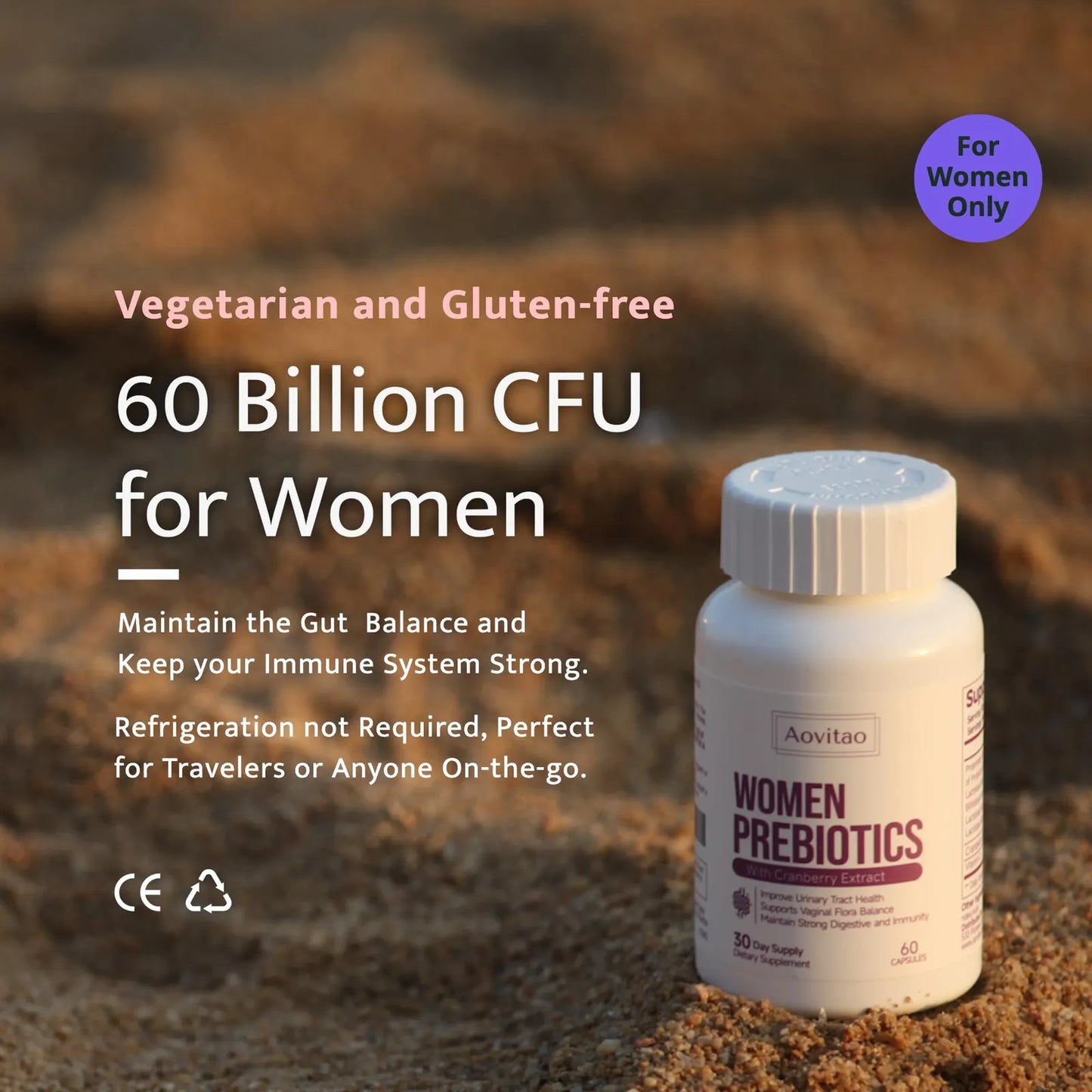 Probióticos Vaginales Ph Balance 60 Mil Millones CFU Salud Íntima Y Digestiva