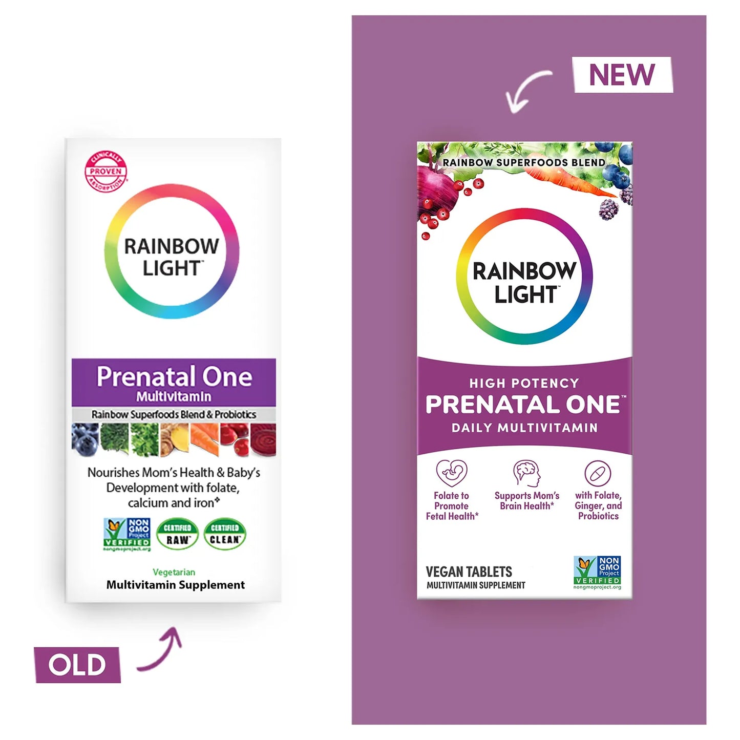 Multivitamínico Prenatal One Alta Potencia Con Vitamina C Vegano 30 Unidades