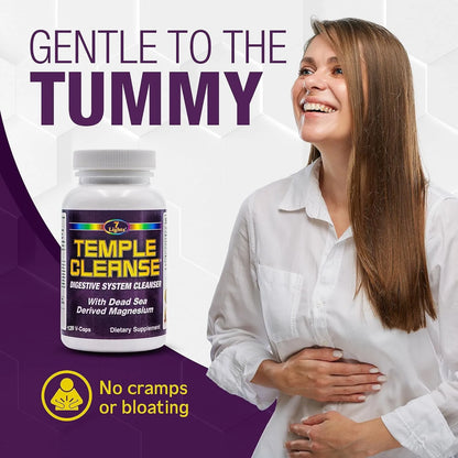 Paquete 3 Unidades Temple Cleanse Limpiador Colon Magnesio Oxigeno Desintoxicacion