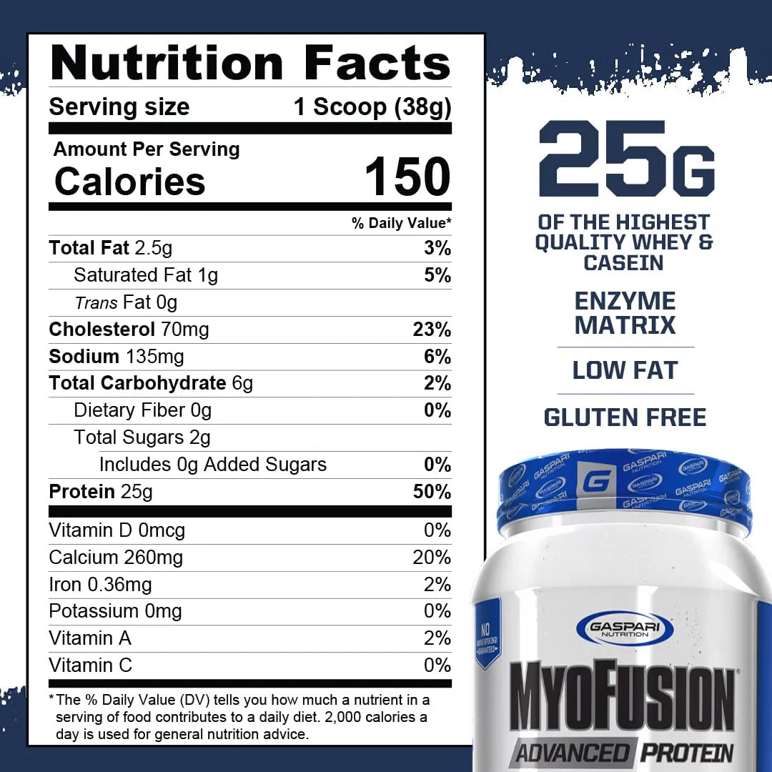 Proteína Myofusion Advanced Sabor Crema De Plátano 2 Lb Mezcla Premium Para Músculo
