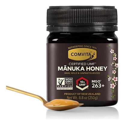Miel De Manuka Cruda UMF 10+ MGO 263+ Comvita 8.8 Oz Superalimento Natural