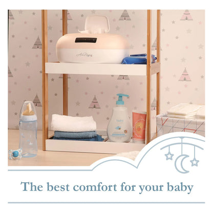 Calentador De Toallitas Bebé Avec Maman Caresse Rosa Calor Ajustable Digital