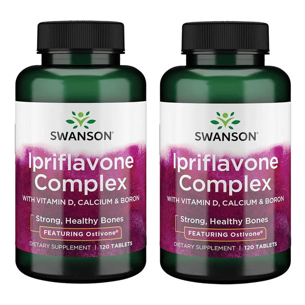 Complejo Ipriflavona Con Ostivone 120 Tabletas Swanson Doble Paquete