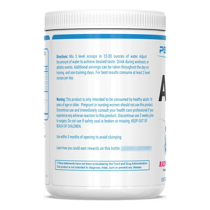 Amino IV Uva Frambuesa Polvo BCAA EAA 60 Porciones Con Electrolitos