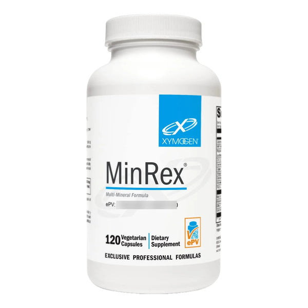 MinRex Suplemento Multimineral Calcio Magnesio Zinc Yodo Selenio Potasio 120 Capsulas