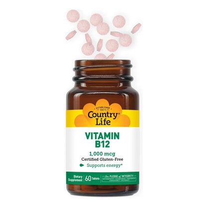 Vitamina B12 1000 Mcg Energia Cerebro Salud Nerviosa Vegano Sin Gluten