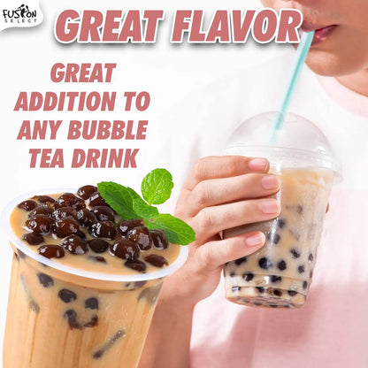 Perlas De Tapioca Cocción Rápida Sabor Azúcar Morena Boba 3 Paquetes