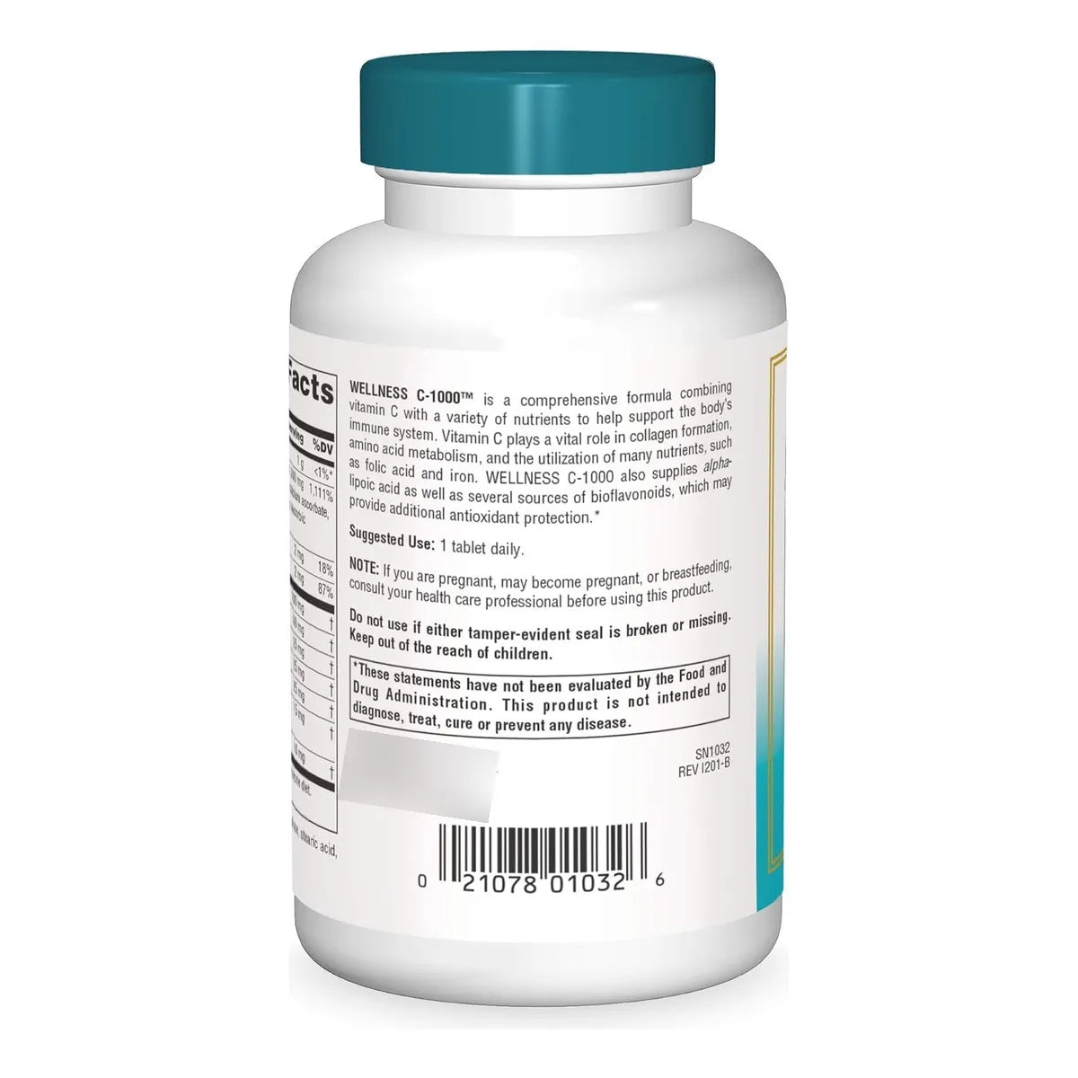 Vitamina C 1000mg Source Naturals 100 Comprimidos Refuerza Inmunidad Y Energia