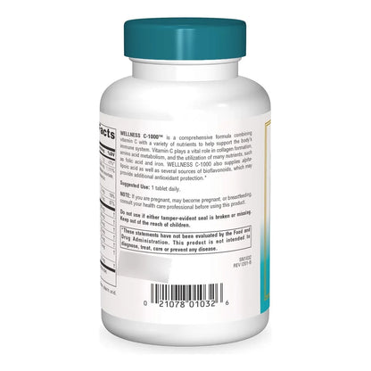 Vitamina C 1000mg Source Naturals 100 Comprimidos Refuerza Inmunidad Y Energia