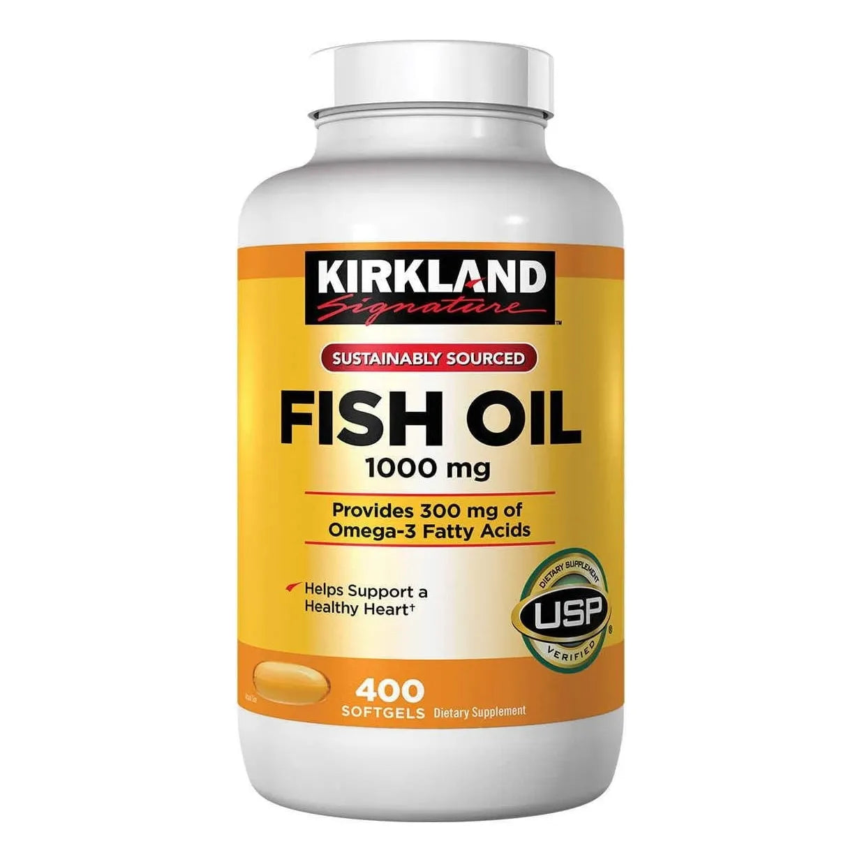 Aceite De Pescado 1000 Mg Con Acidos Grasos Omega 3 400 Cap - Imagen 1