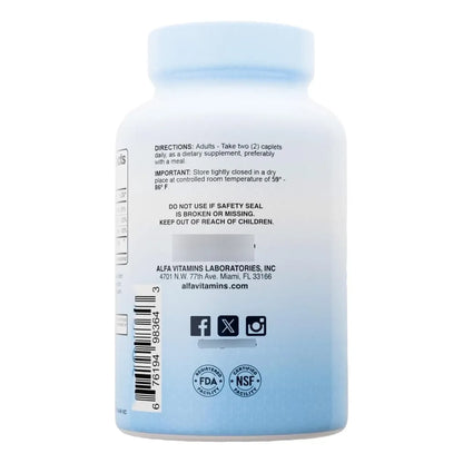 Suplemento Inmunologico Zinc Vitamina C D3 Equinacea 120 Capsulas Alfa Vitamins