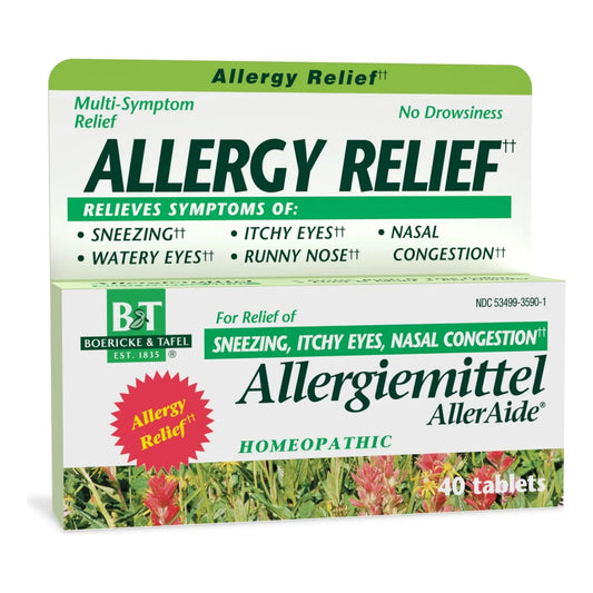 Alivio Natural Para Alergias 40 Tabletas Efectivas Y Rapidas Sin Somnolencia