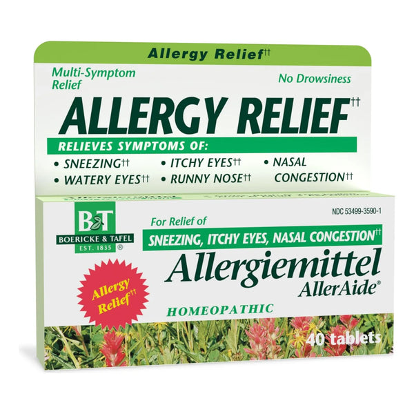 Alivio Natural Para Alergias 40 Tabletas Efectivas Y Rapidas Sin Somnolencia