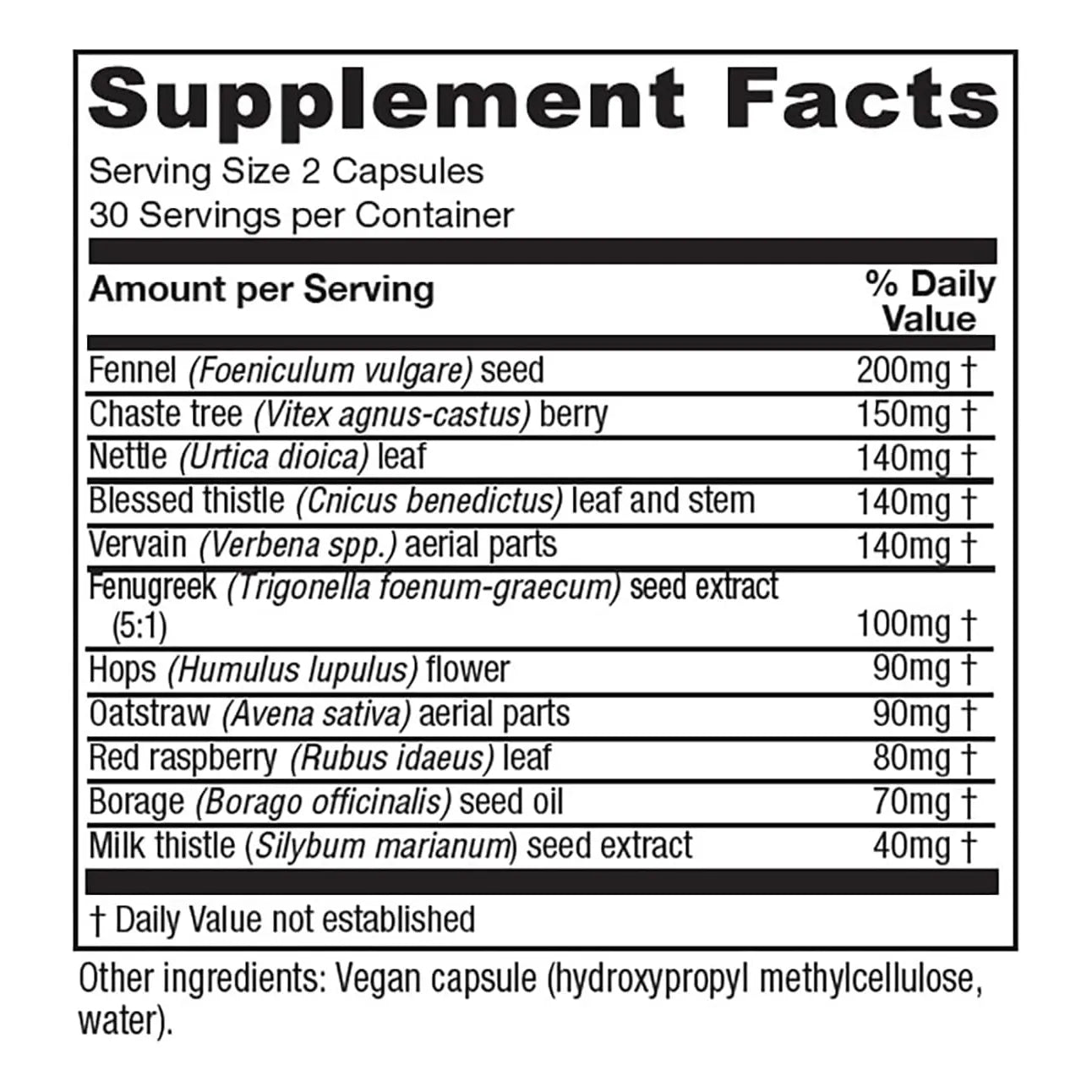 Mezcla Natural De Lactancia Aumenta Producción De Leche Materna Vitanica LactationBlend