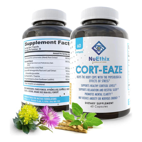 Cort Eaze Control Suplemento Para Relajación Y Sueño 60 Cápsulas