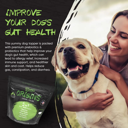 Polvo Nutritivo Para Perros 5 En 1 Origins Con Proteina De Cerdo Natural