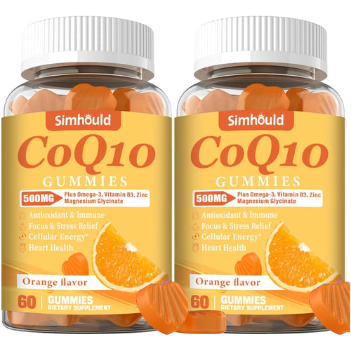 Gomitas CoQ10 500 Mg Con Omega 3 Magnesio Y Vitamina B3 Pack X 2