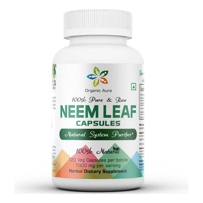 Capsulas Organicas De Neem Puro Superalimento Crudo Potencia Desintoxicante Natural