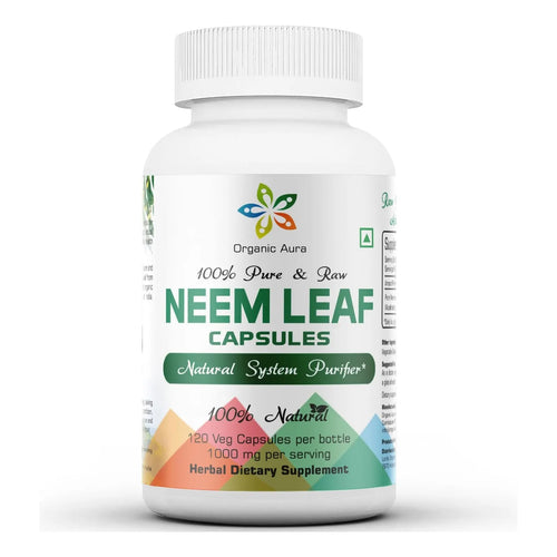 Capsulas Organicas De Neem Puro Superalimento Crudo Potencia Desintoxicante Natural