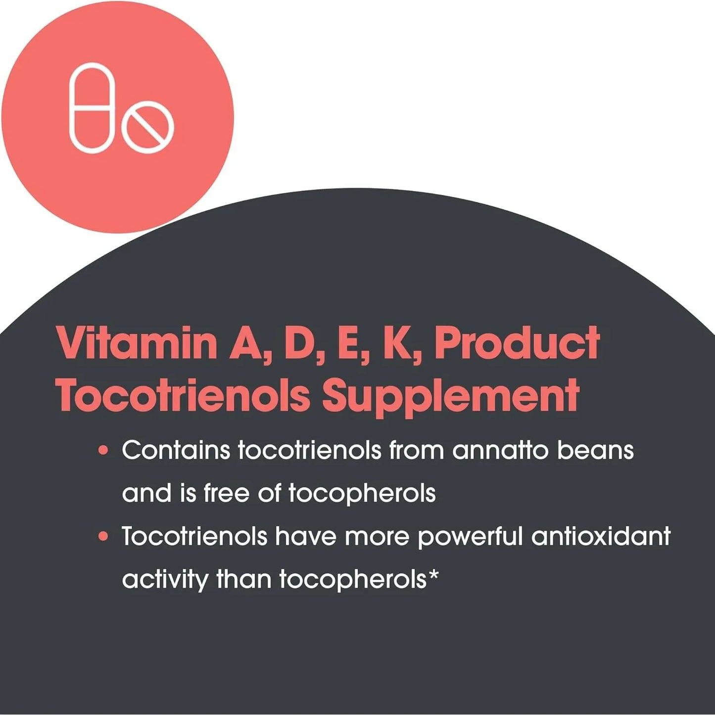 Tocotrienoles Delta Fraction 125 Mg Vitamina E Antioxidante Cardiaco 90 Caps
