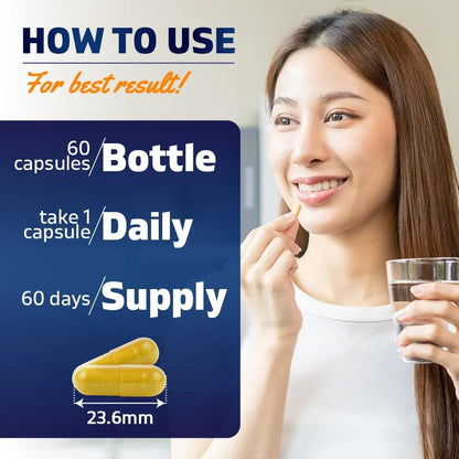 Berberina 500 Mg 60 Capsulas Vegetales Sin Gluten Ni OMG 2 Botellas