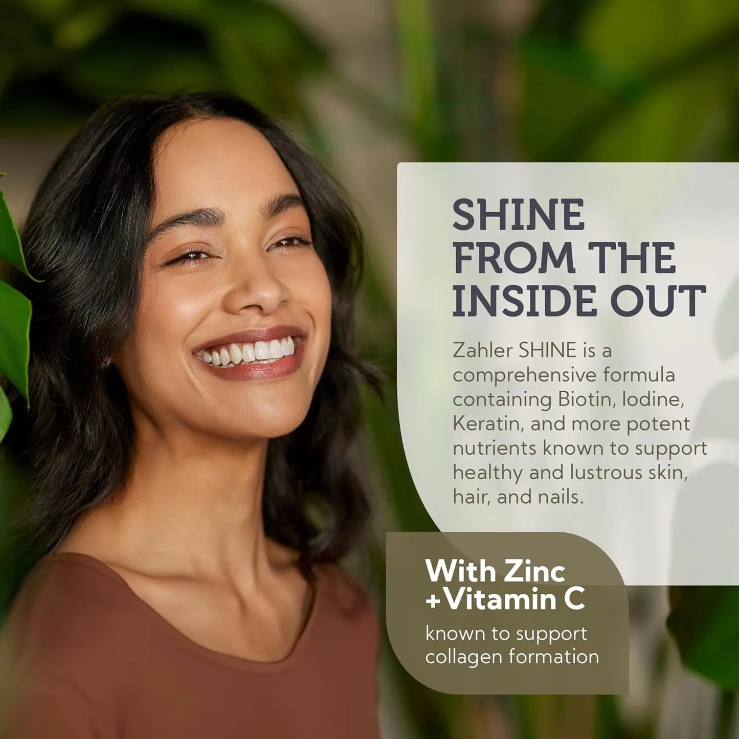 Vitaminas Para Piel Uñas Y Cabello Con Biotina Y Queratina Zahler Shine
