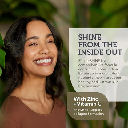 Vitaminas Para Piel Uñas Y Cabello Con Biotina Y Queratina Zahler Shine