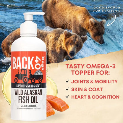 Aceite De Pescado Alaska Para Perros Y Gatos Piel Pelo Omega 3