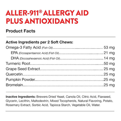 Suplemento Antialergico Antioxidante Para Perros Y Gatos NaturVet Aller 911