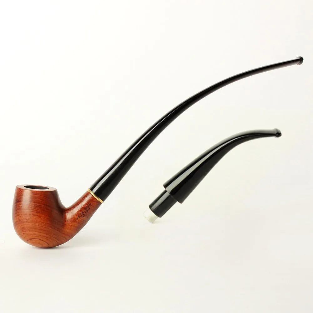 Tubo De Madera Artesanal Acabado Liso Diseño Clásico Churchwarden
