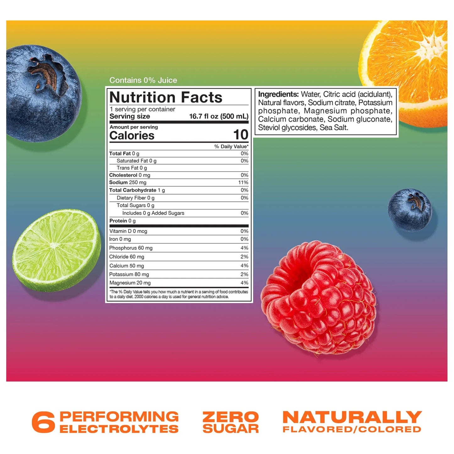 Cwench Hydration Remolino Arcoiris Bebida Deportiva 12 Pack 16.9oz Hidratacion Instantanea Con Electrolitos Y Vitaminas