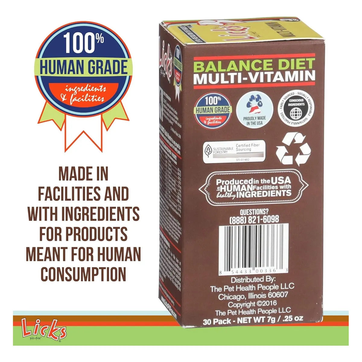 Licks Multivitaminico Perros Vitaminas C D Calcio Gel Sabroso 30 Usos