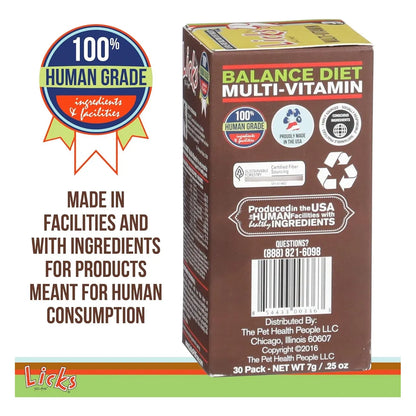 Licks Multivitaminico Perros Vitaminas C D Calcio Gel Sabroso 30 Usos
