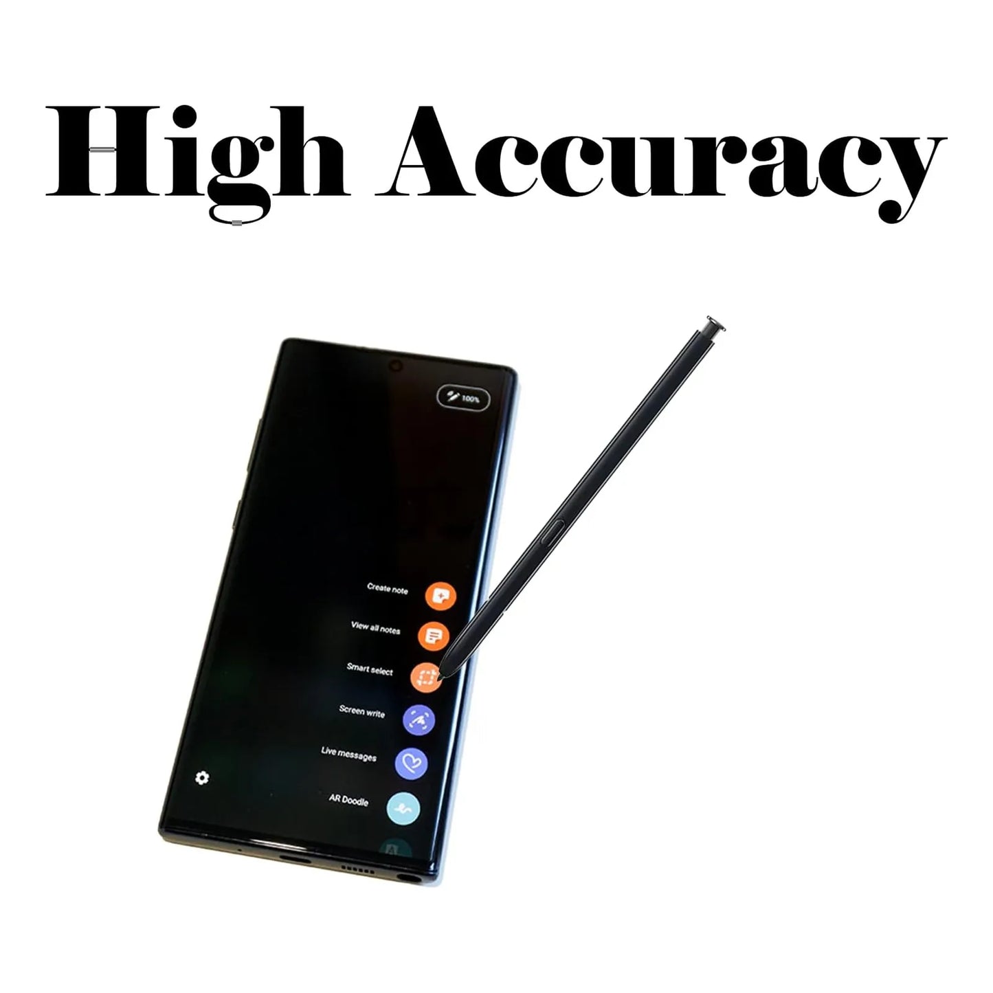 Paquete 2 Boligrafos Negros Repuestos Galaxy Note 10 Plus Compatible Con Samsung Note 10 Plus Ultra