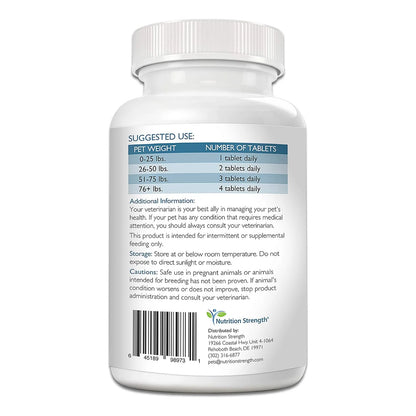 Minerales Esenciales Para Perros Nutrición Strength 120 Tabletas Huesos Nervios