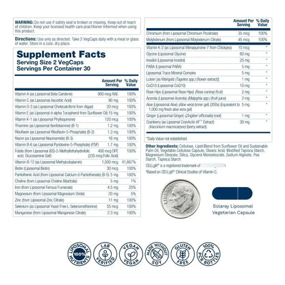 Multivitaminico Liposomal Para Mujeres 50 Plus Con Hierro Vitamina D Y Mas
