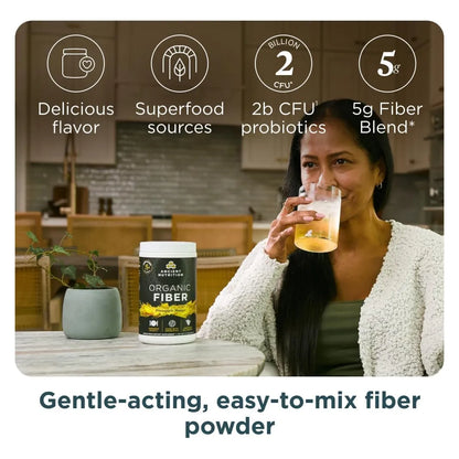 Polvo De Fibra Organica Sabor Mango Piña 382g Salud Digestiva
