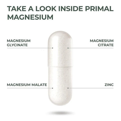 Complejo De Magnesio 310 Mg Con Zinc Glicinato Citrato Malato 120 Capsulas