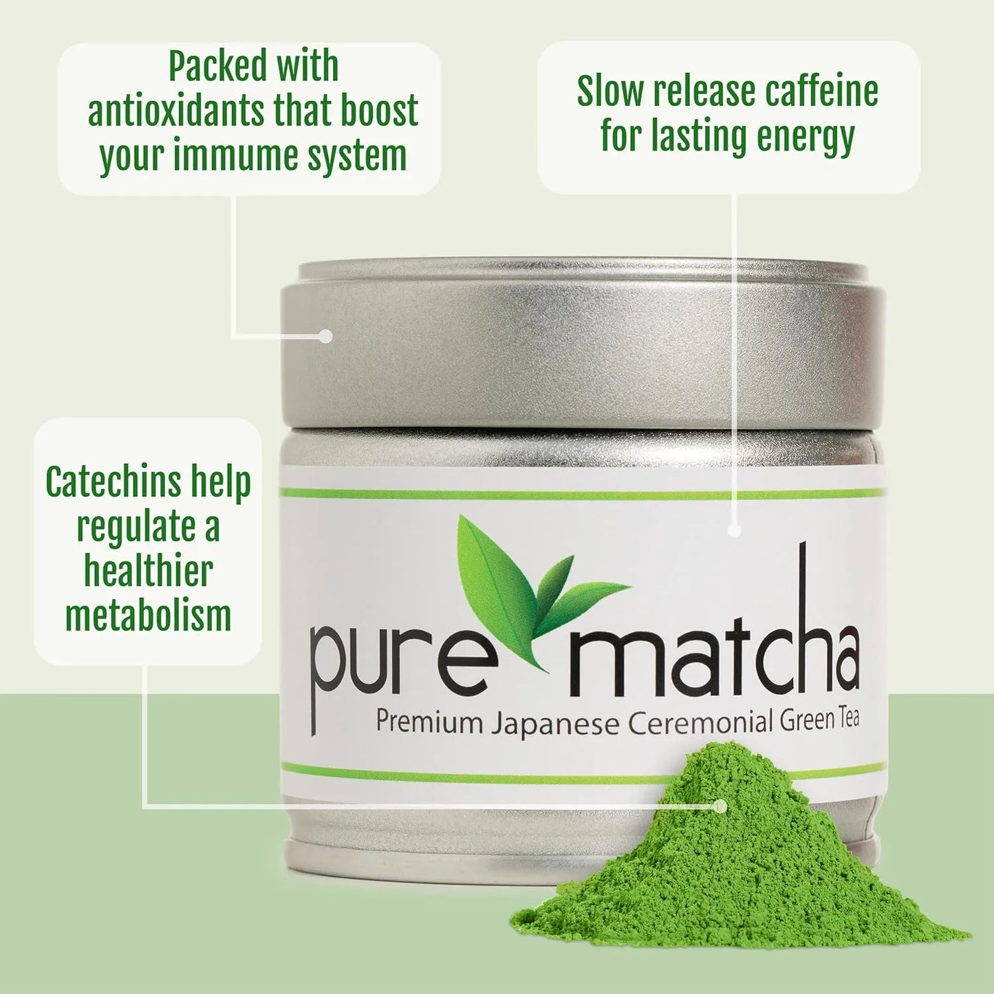 Matcha Ceremonial Orgánico 100% Puro En Polvo Naturalizante Somos Importaciones Gold