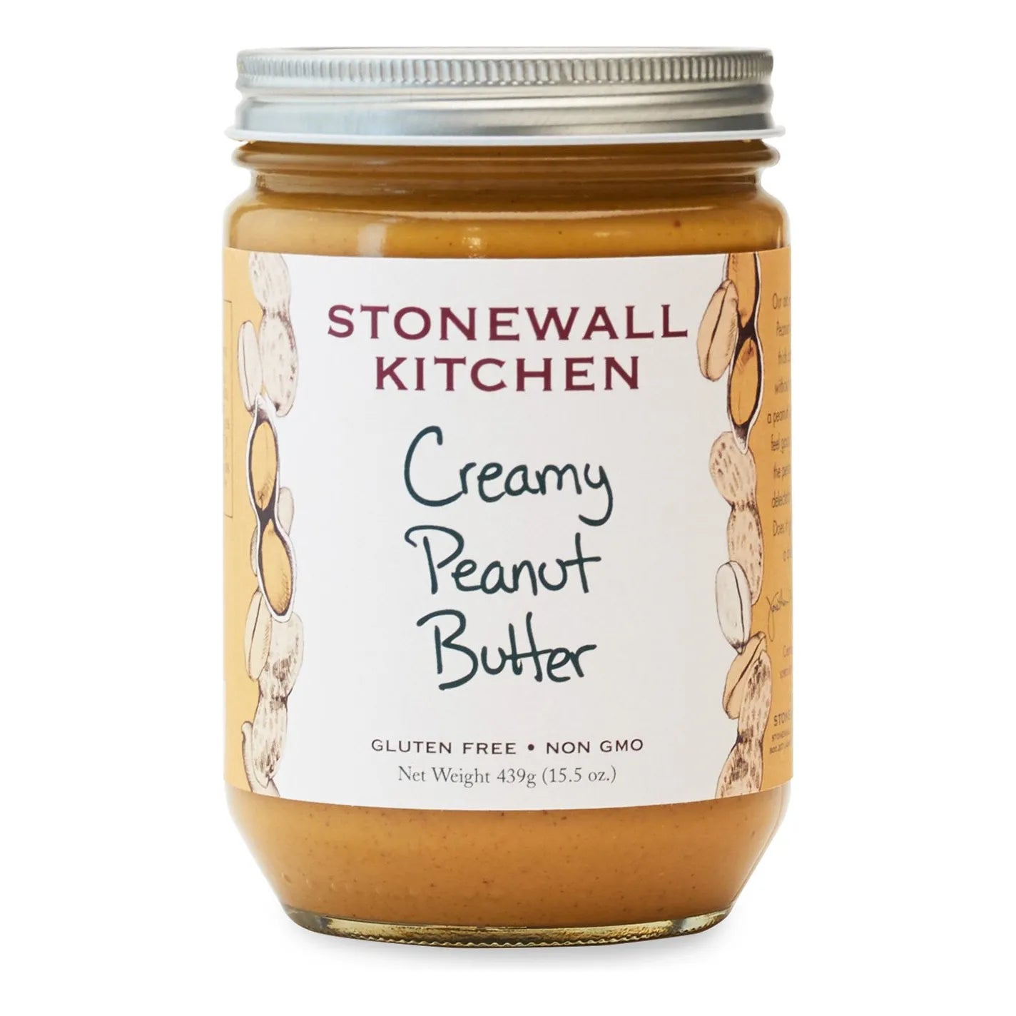 Mantequilla De Maní Cremosa Natural Stonewall Kitchen 440g Sin Aditivos