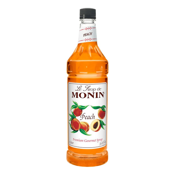 Jarabe De Melocotón Monin 1 Litro Sabores Naturales Sin Gluten