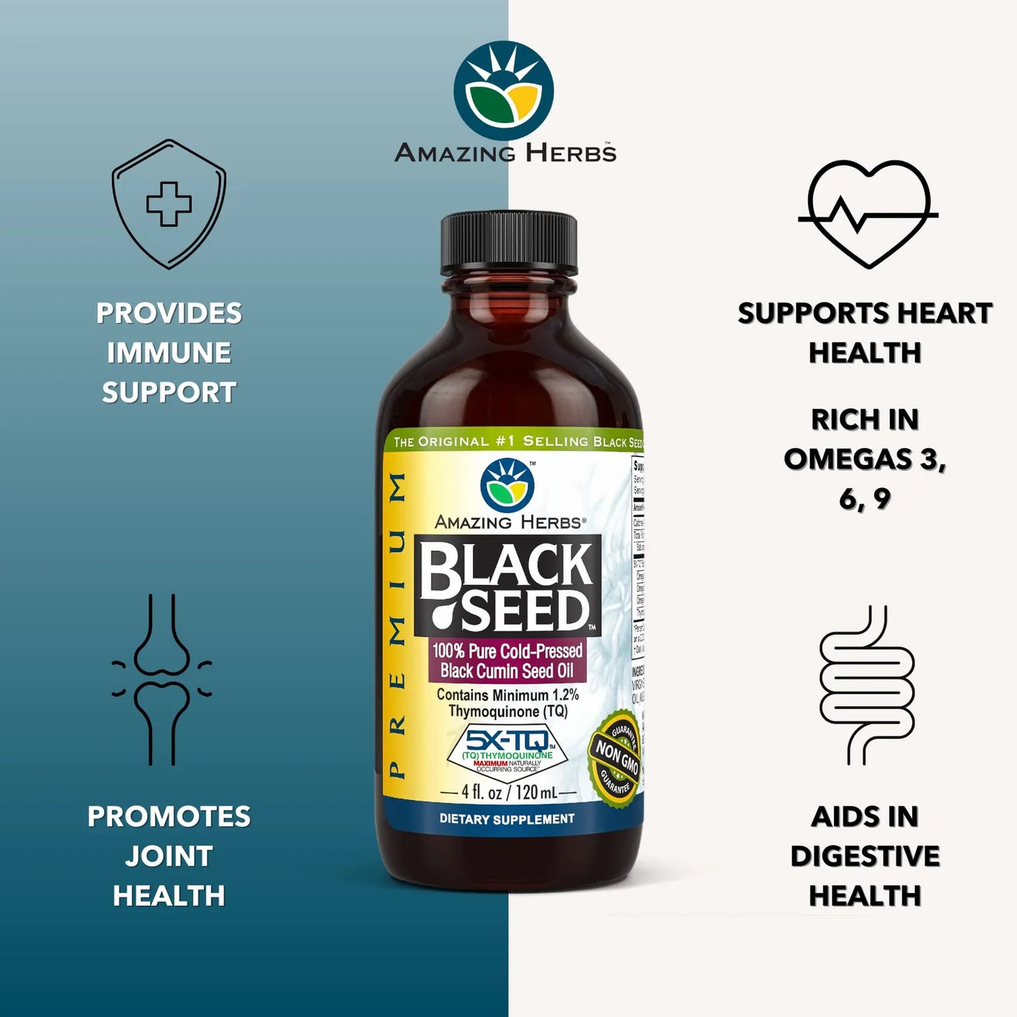 Aceite De Semillas De Hierbas 700ml Prensado En Frío Omega Y Timoquinona