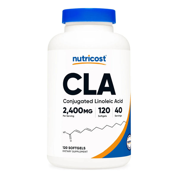 CLA Acido Linoleico Conjugado 2400 Mg 120 Capsulas Blandas Sin Gluten Y Sin Omg