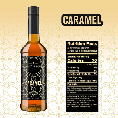 Café Le Rou Jarabe De Café Variado Paquete De 5 Sabores Premium 25.4 Onzas