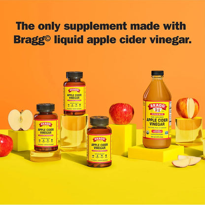 Cápsulas De Vinagre De Sidra De Manzana Bragg Con Vitamina D3 Y Zinc 750 Mg
