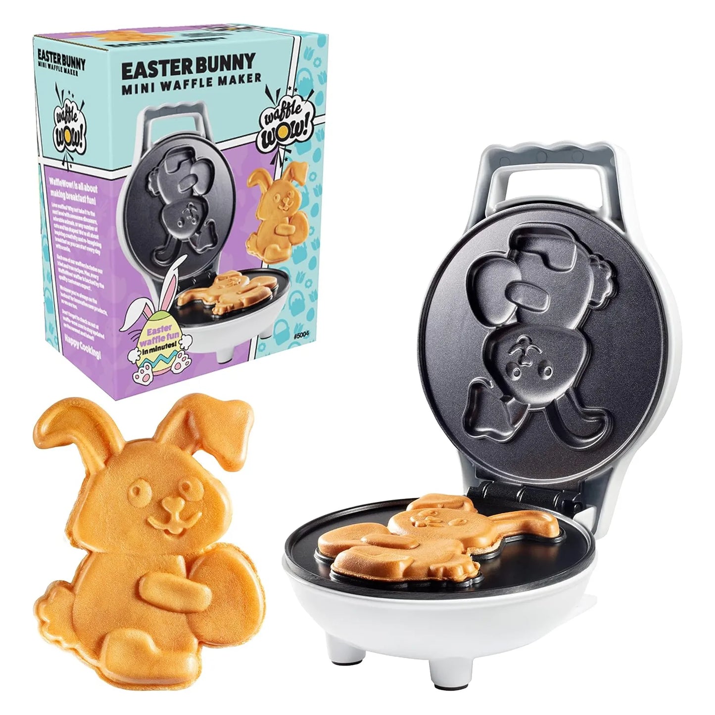 Mini Waflera Conejo Pascua Desayunos Magicos Facil Limpieza