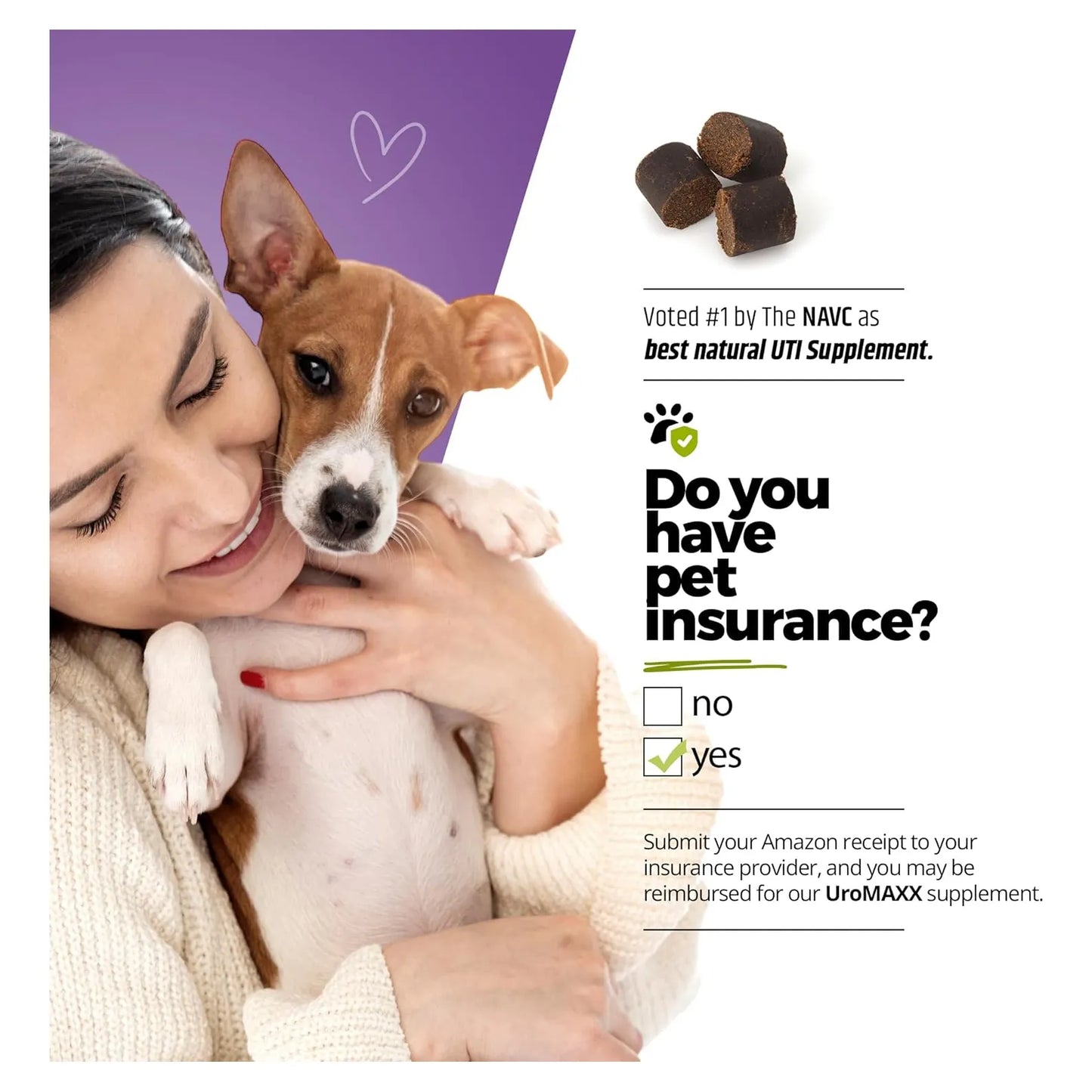 Tratamiento Masticable UroMAXX Para Infeccion Urinaria En Perros Sabor Pollo Natural