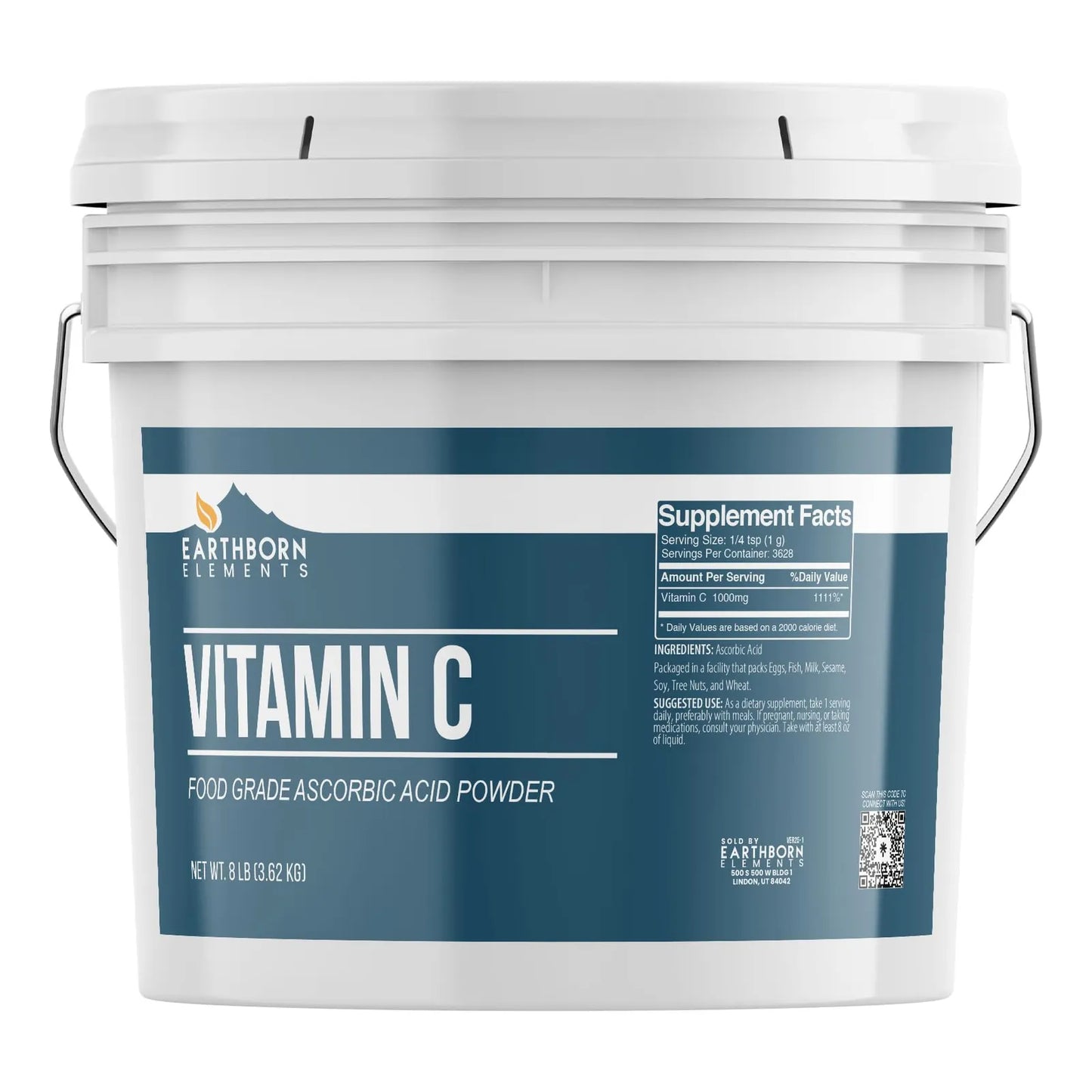 Vitamina C En Polvo 1 Galon Pura Para Sistema Inmunologico Y Piel
