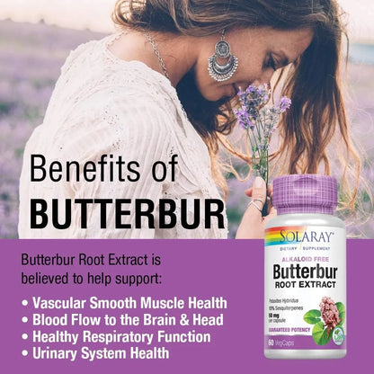 Extracto De Raiz De Buquitita Mantequilla 50 Mg Apoyo Muscular Y Respiratorio 60 Unidades