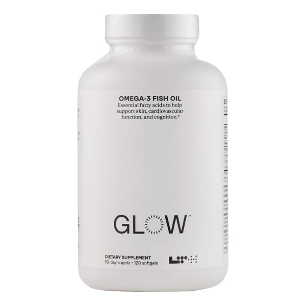Glow Omega 3 Aceite De Pescado Certificado Nsf Soporte Cerebral Cardiaco Y Piel